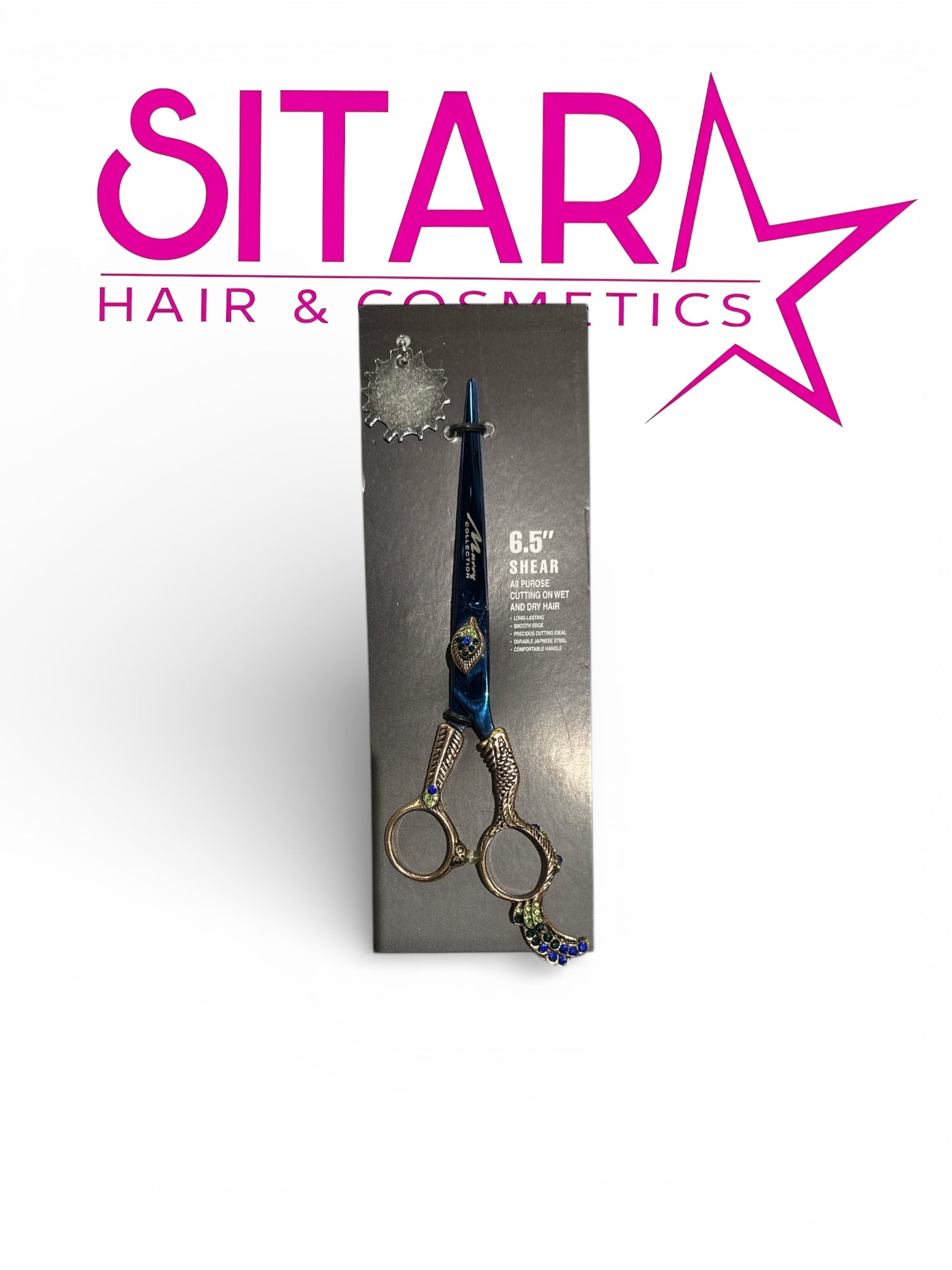 Stainless Steel Scissor 6.5" Blue