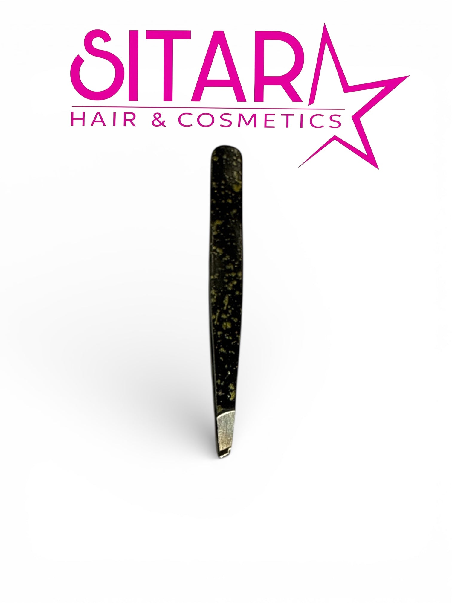 Glitter Slant Tweezer Black
