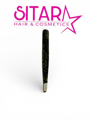 Glitter Slant Tweezer Black