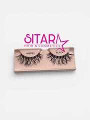 REMY Hair Lashes Wispies Black