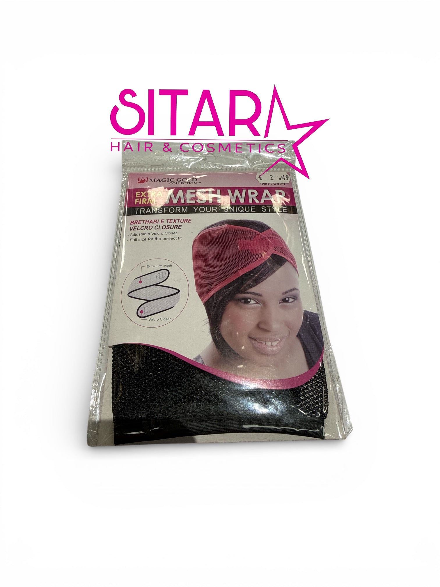 Extra Firm Mesh Wrap Black