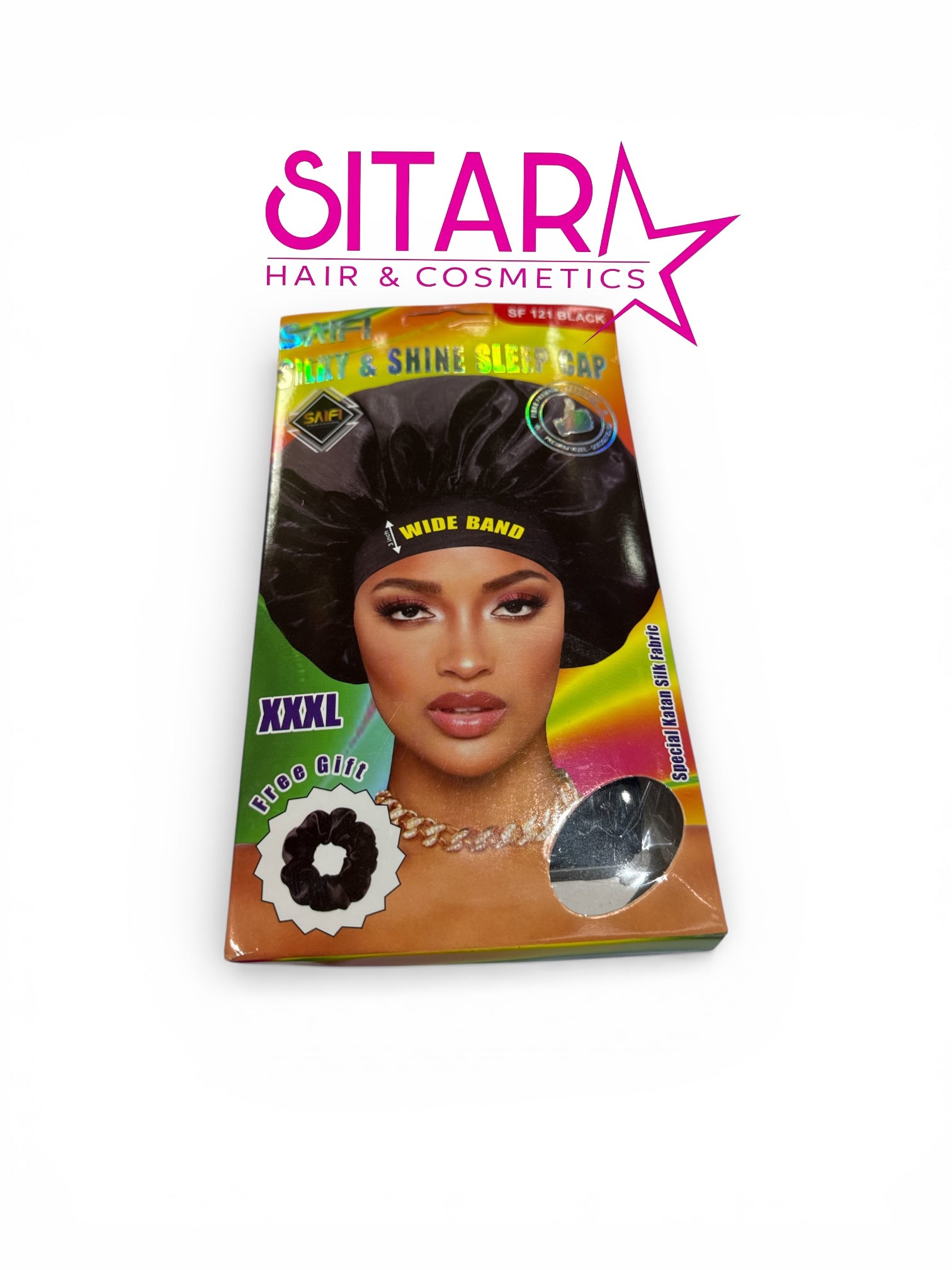 Silky & Shine Sleep Cap XXXL Black