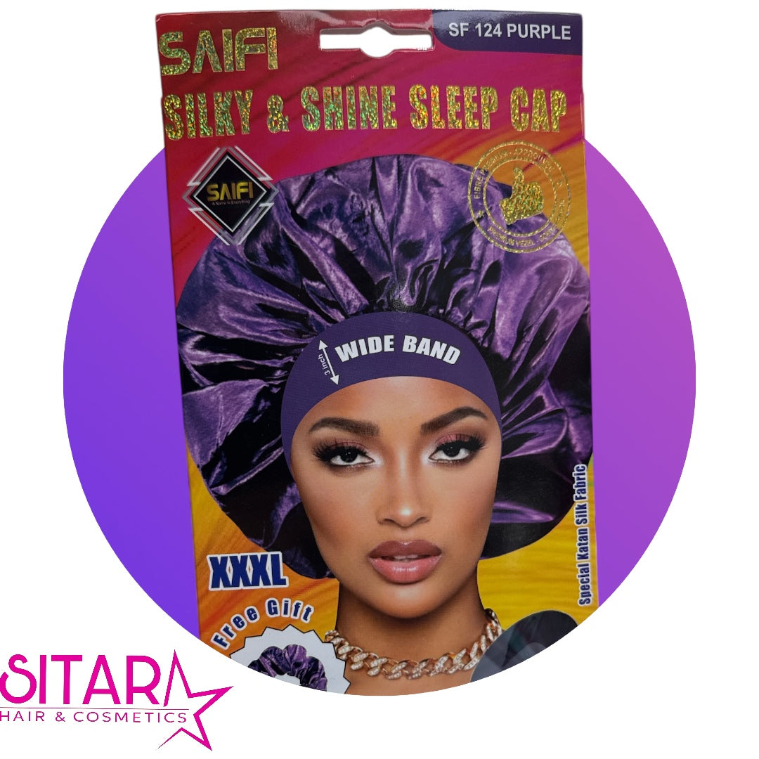 SAIFI Silky & Shine Sleep Cap XXXL Purple