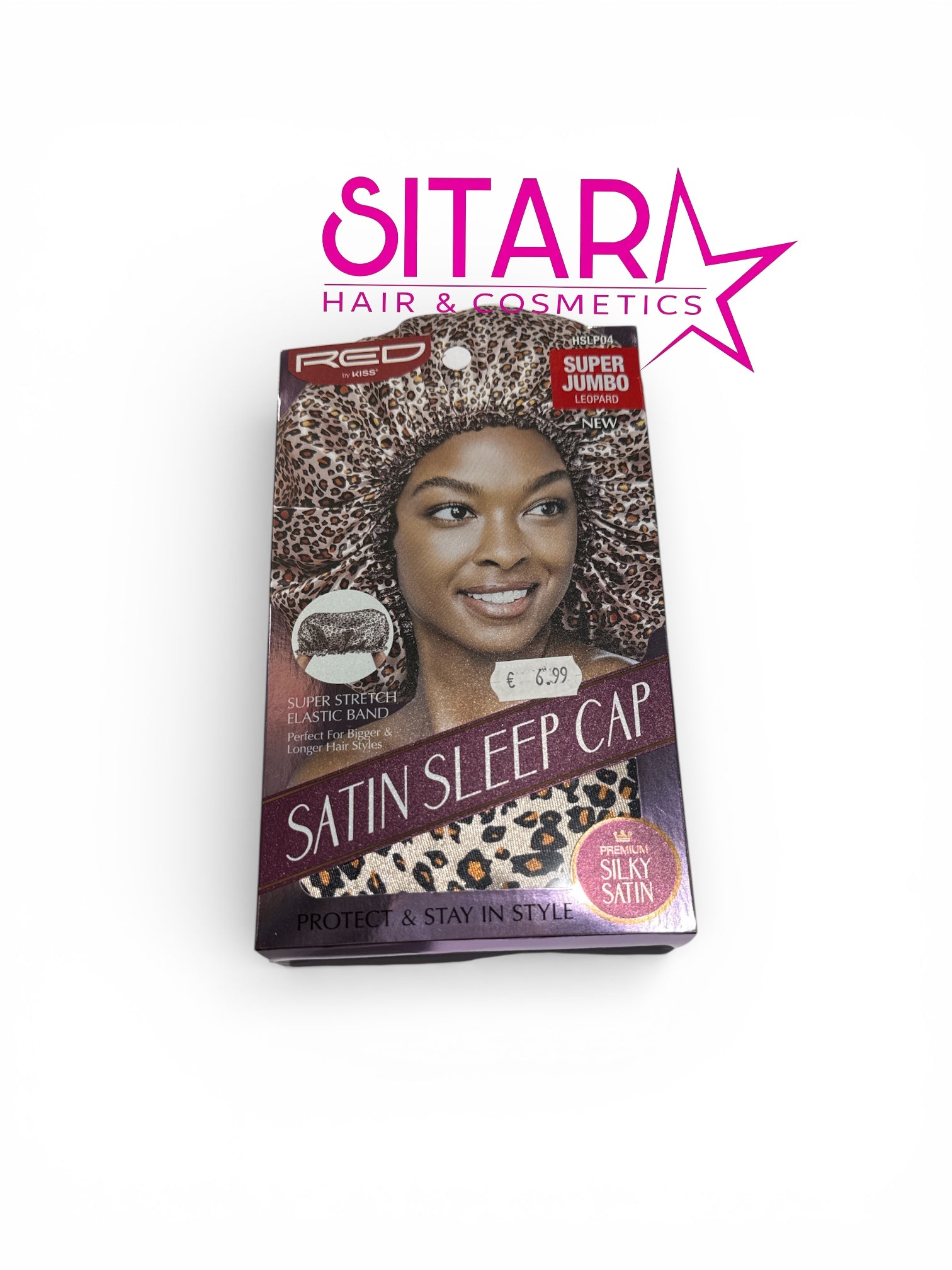 Premium Satin Sleep Cap Leopard SJ