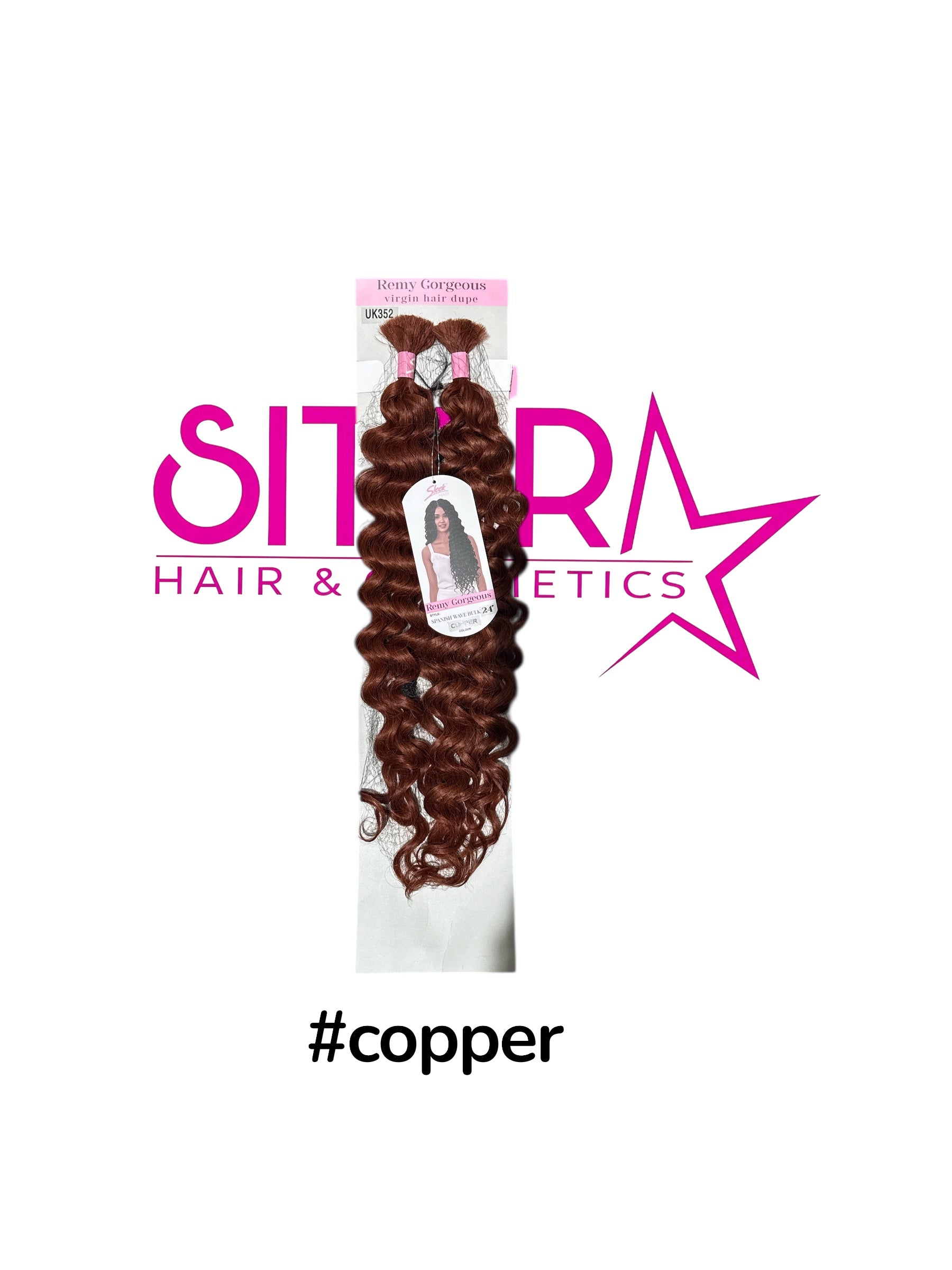 Spanish Wave Bulk Synthetic Hair 24”