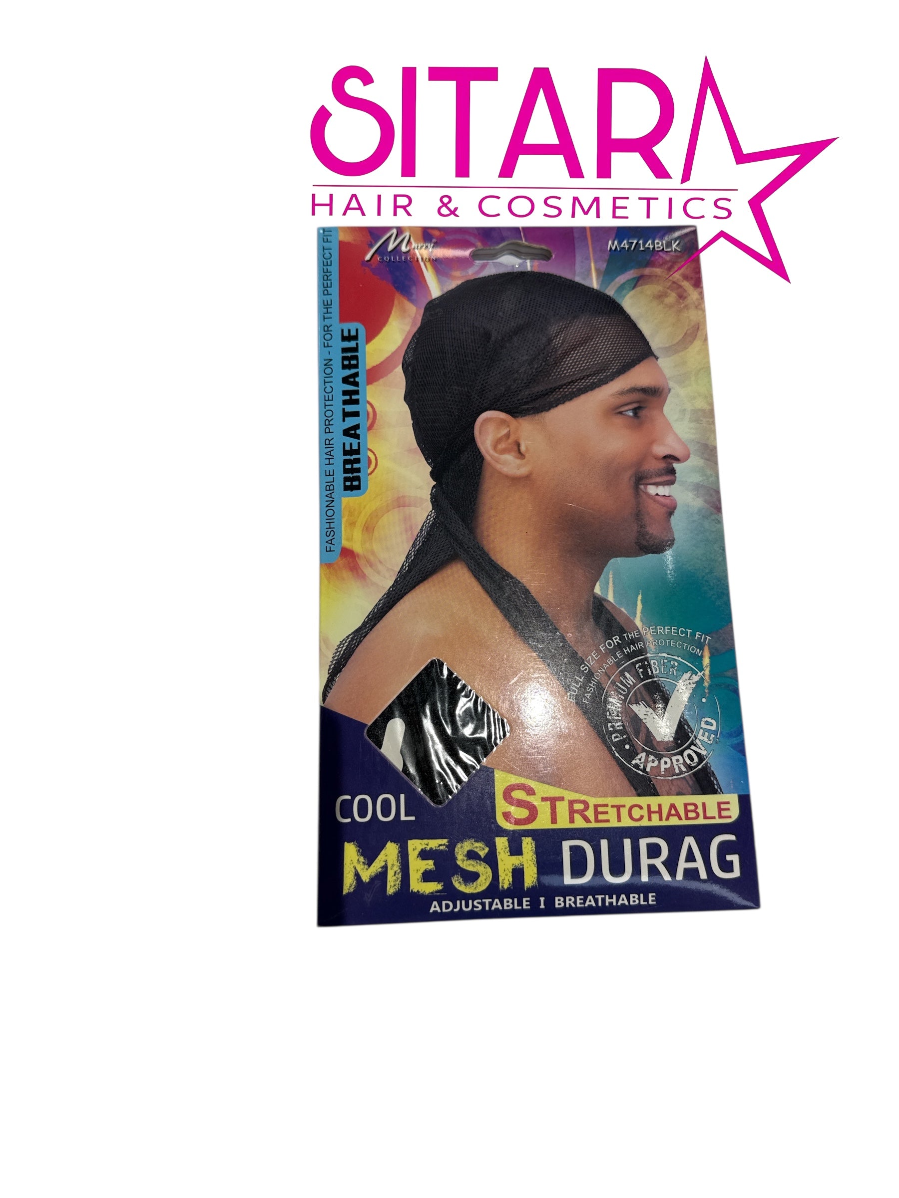Cool Mesh Stretchable Durag Black