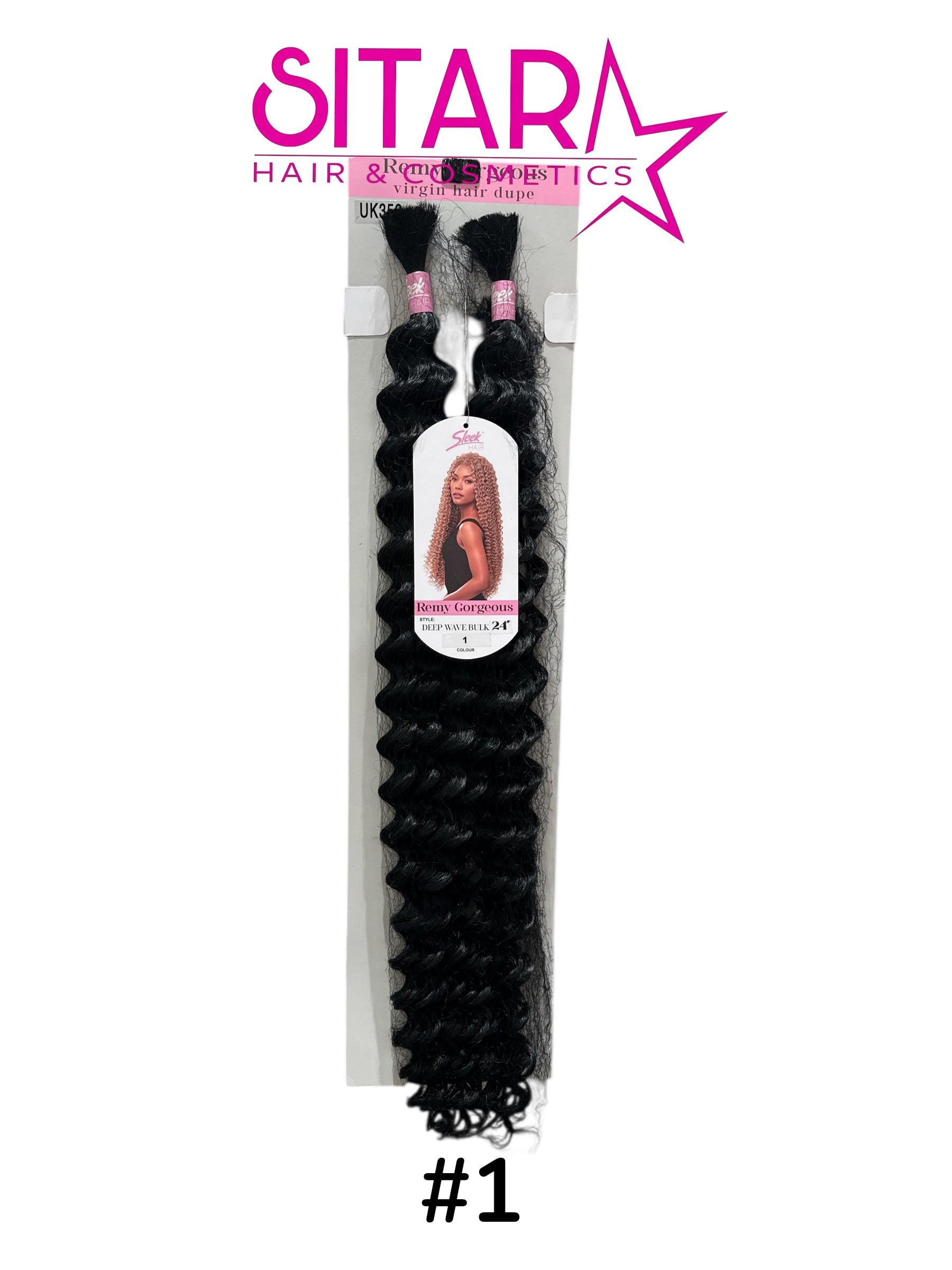 Deep Wave Bulk Synthetic Hair 24”