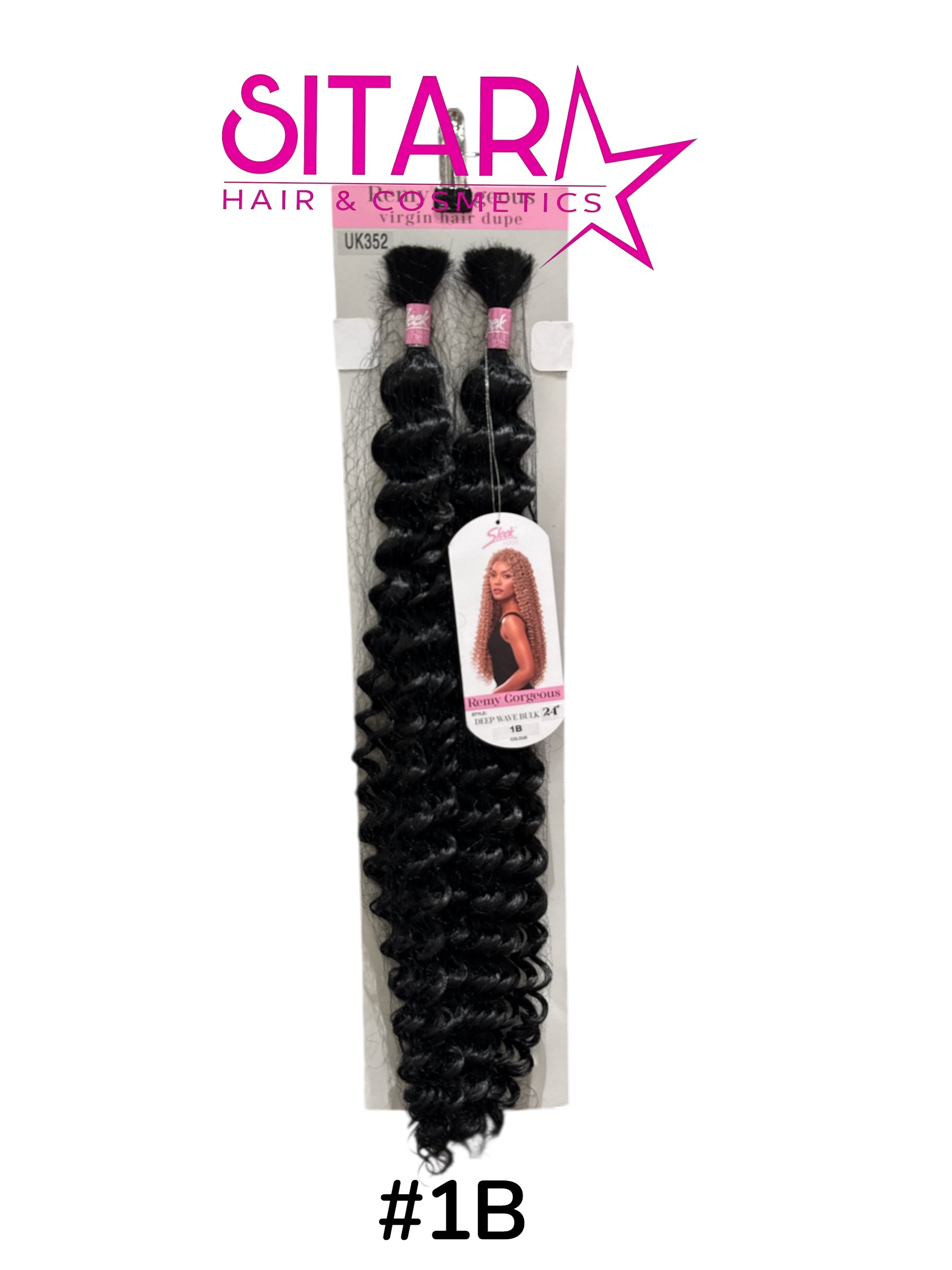Deep Wave Bulk Synthetic Hair 24”