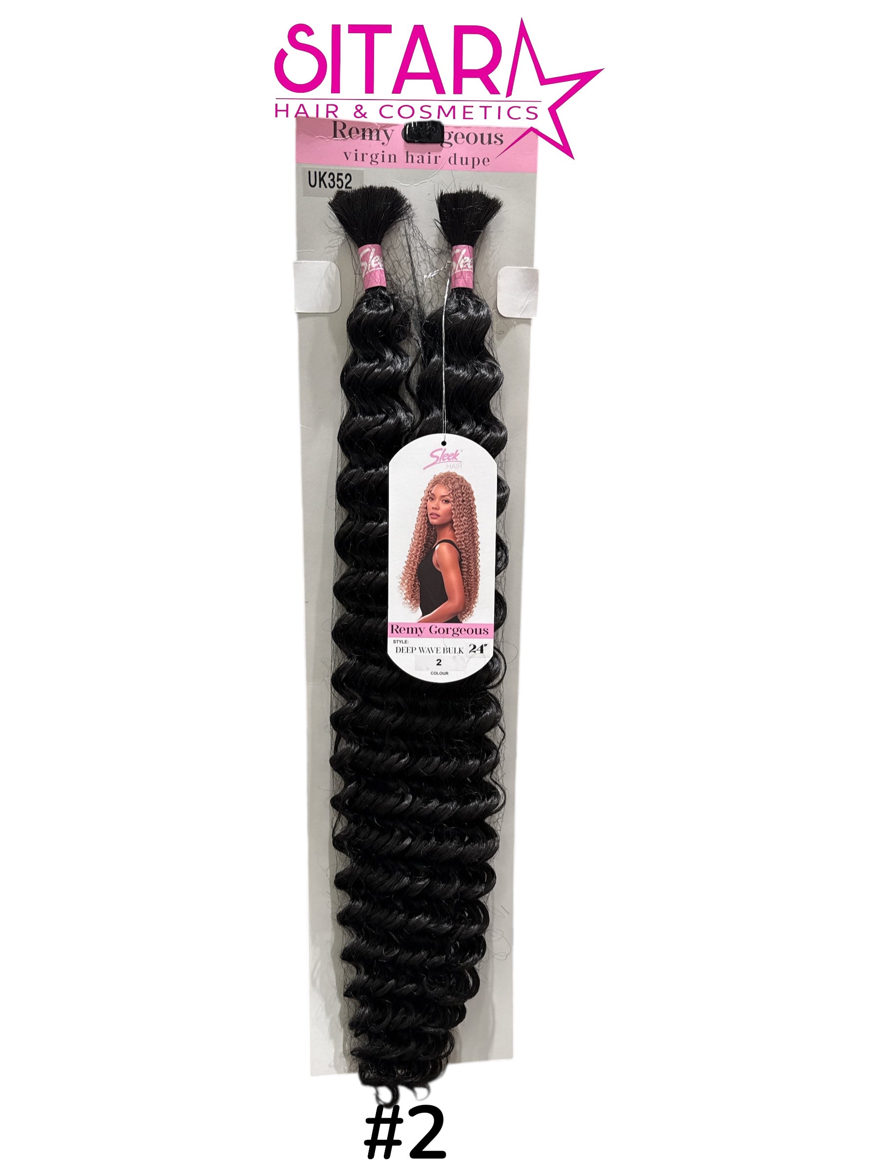 Deep Wave Bulk Synthetic Hair 24”