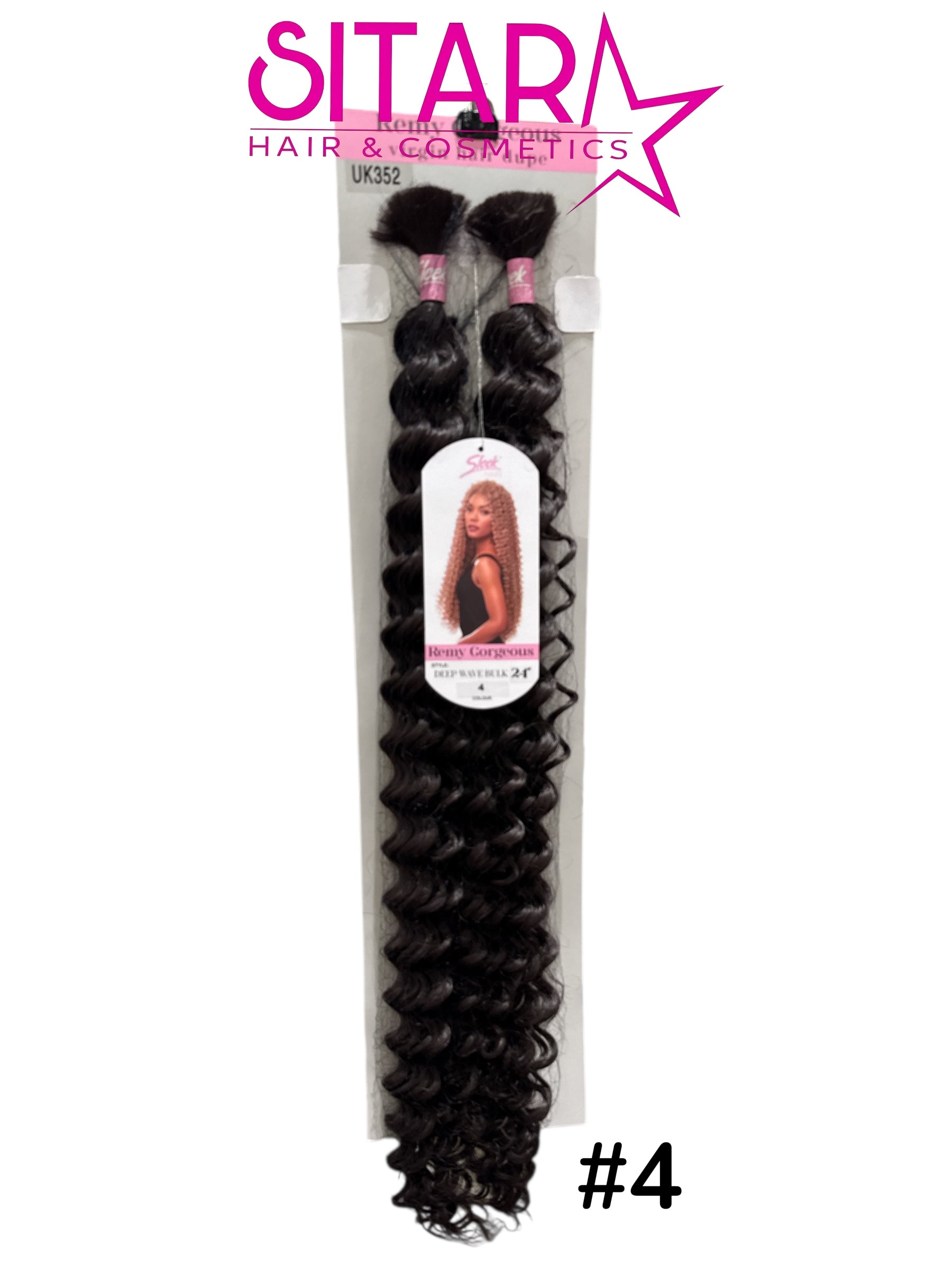 Deep Wave Bulk Synthetic Hair 24”