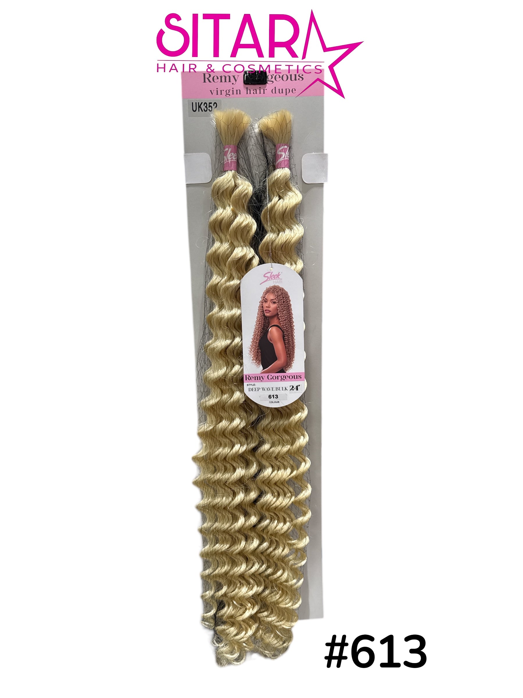 Deep Wave Bulk Synthetic Hair 24”