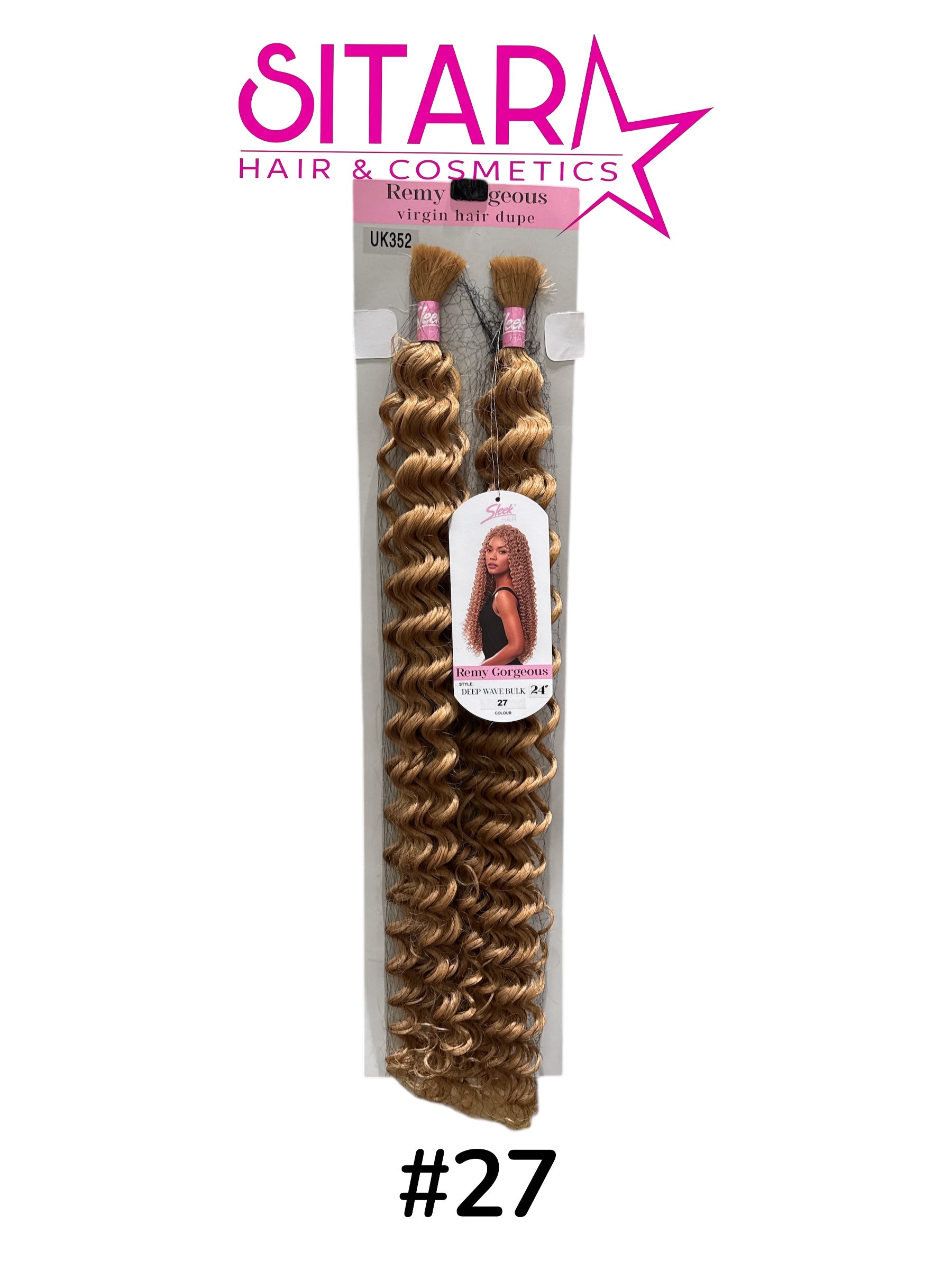 Deep Wave Bulk Synthetic Hair 24”