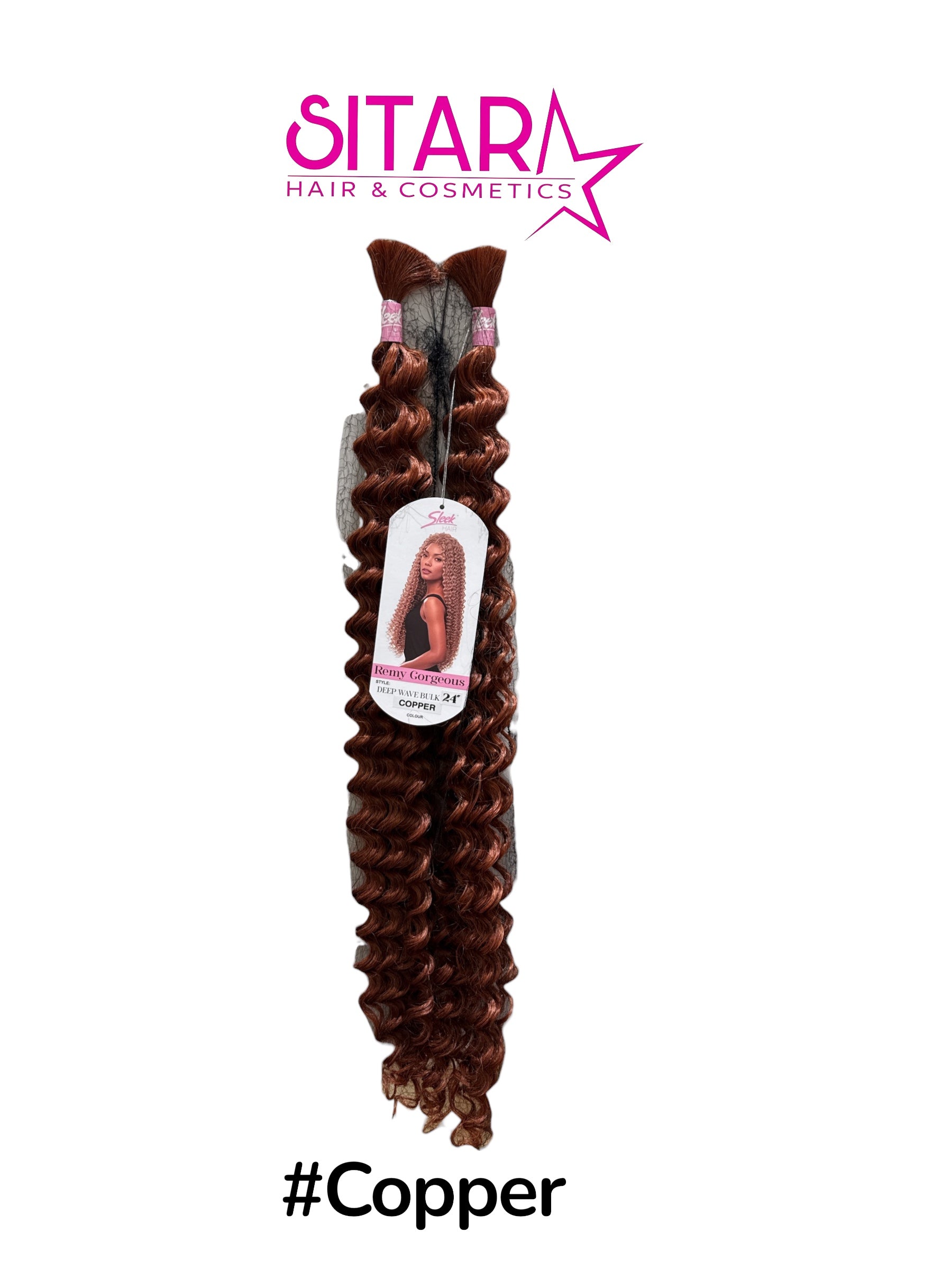 Deep Wave Bulk Synthetic Hair 24”