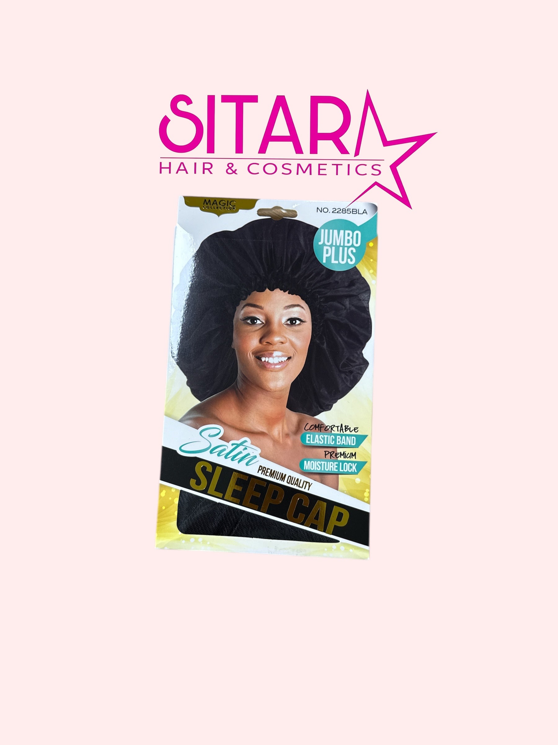 Satin Sleep Cap Black