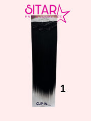 7-Pcs Silky Straight Synthetic Clips-In