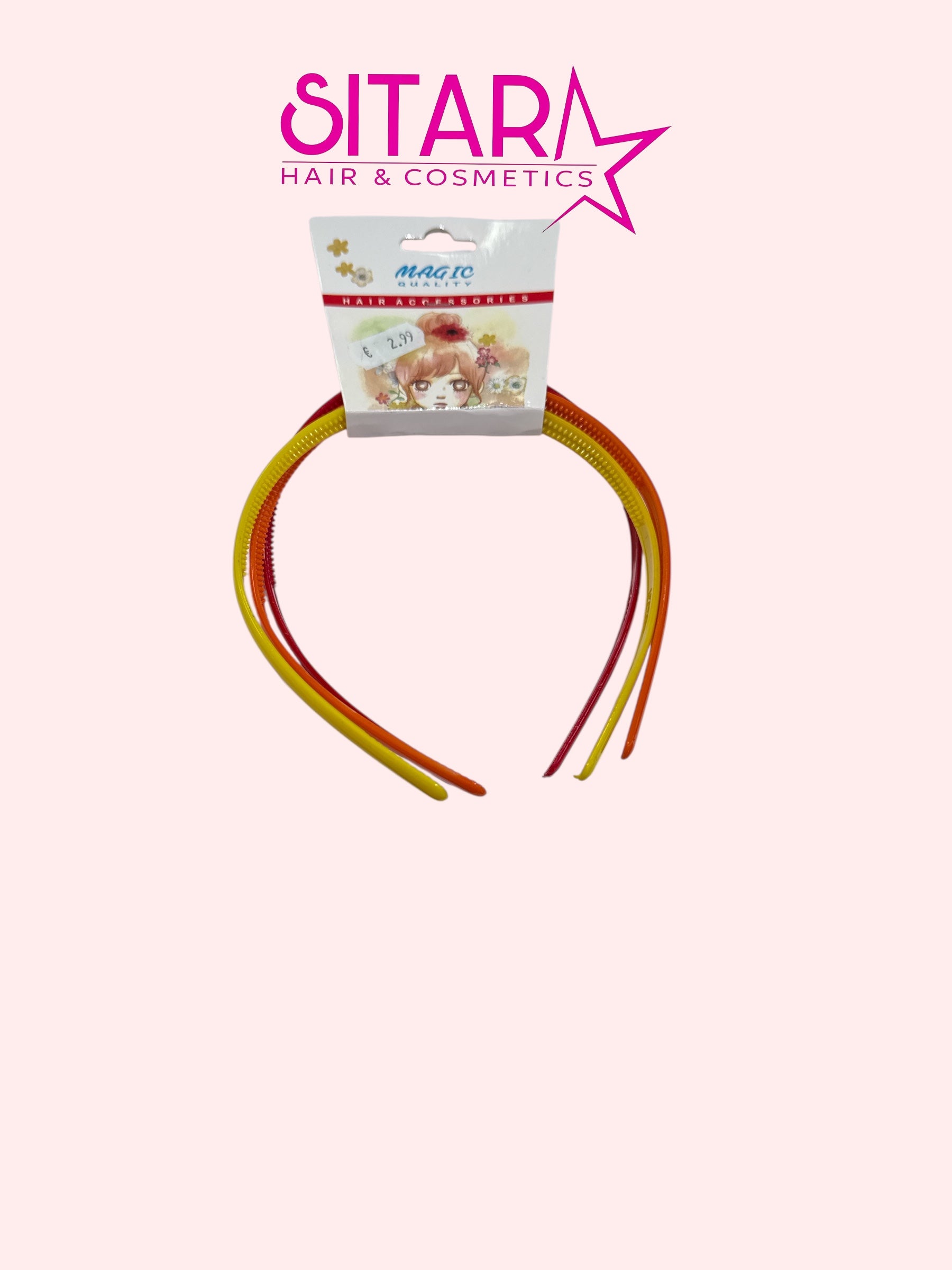 Plastic Headbands 3pcs