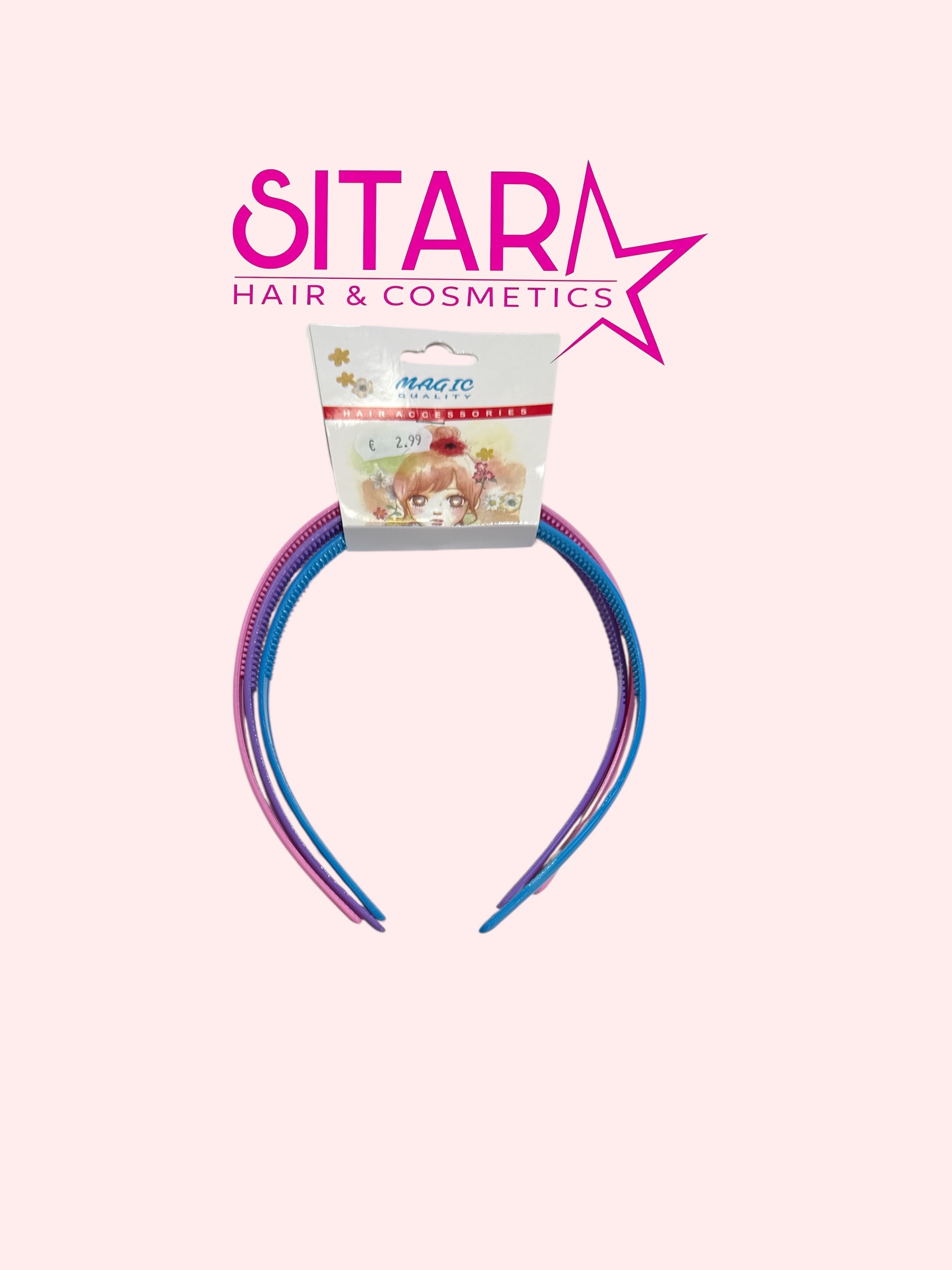 Plastic Headbands 3pcs