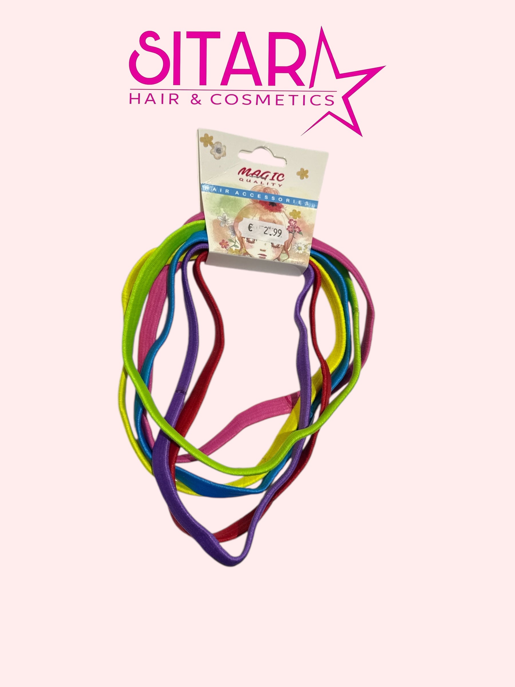 Elastic Headbands Multicolor