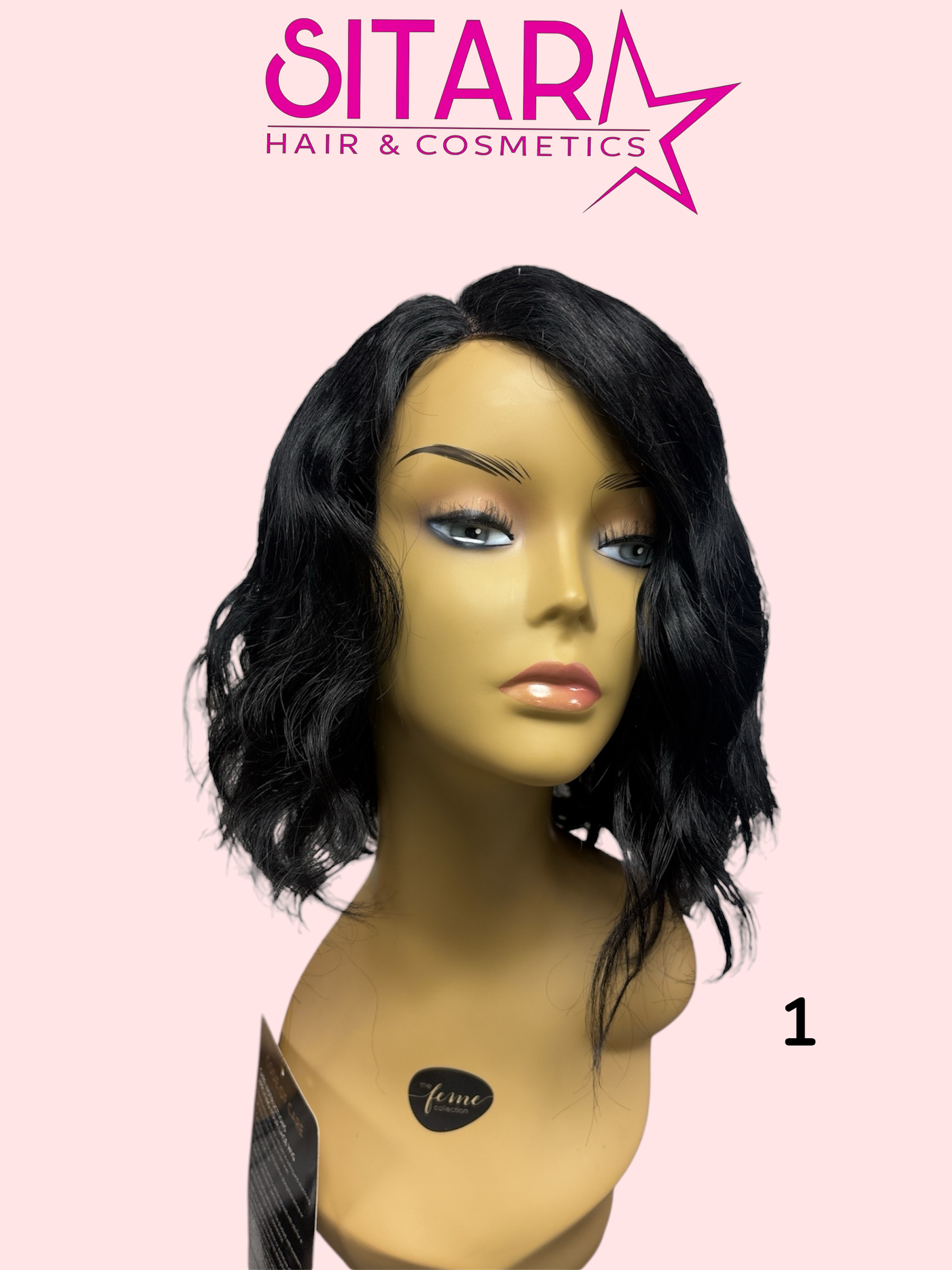 Yamina Human Hair Lace Side Part Wig 11–14"