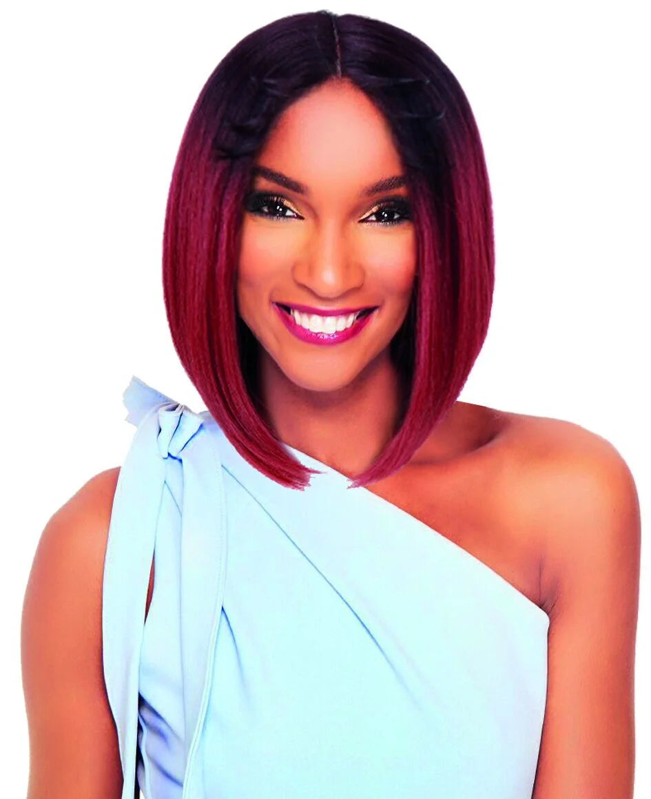 Vania Synthetic Lace Centre Part Bob Wig 12–13in