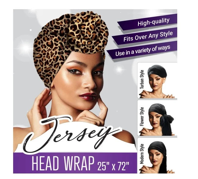 Jersey Head Wrap – 25" x 72" – Pattern
