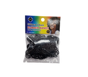 SAIFI Black Rubber Bands 300pcs Assorted