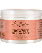 SheaMoisture Coconut & Hibiscus Curl & Shine Hair Masque – 340 g / 12 oz
