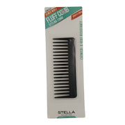 6 Inch Wide Fluff Styling Comb – Black