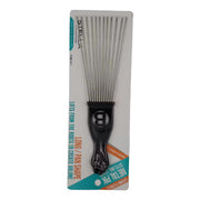 Long Pan Shape Metal Pik Styling Comb