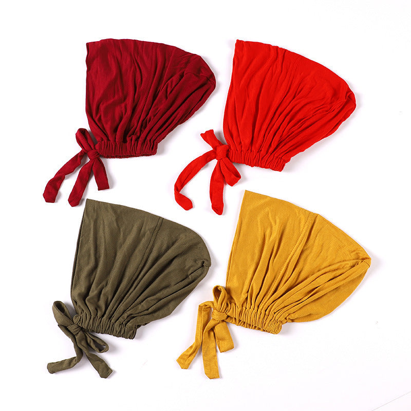Tie Back Caps for Under Hijab
