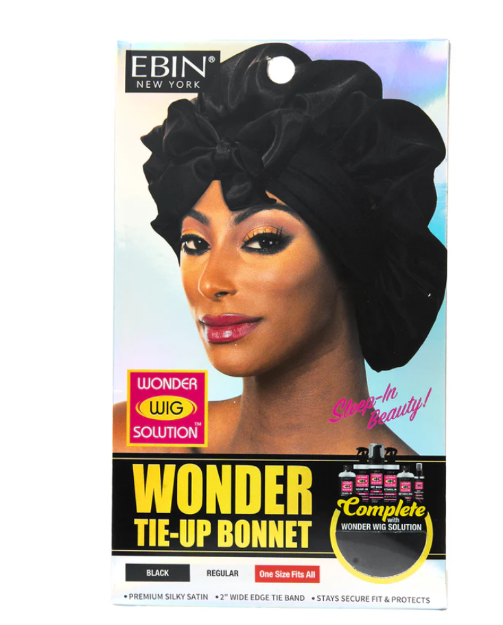 Wonder Tie-Up Bonnet Black