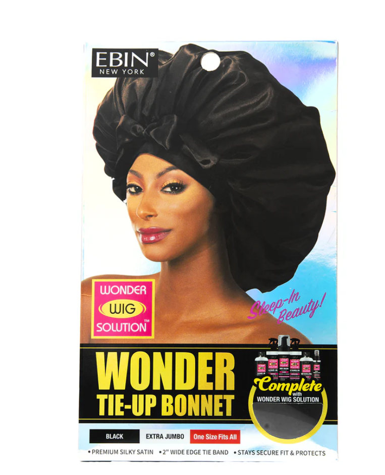 Wonder Tie-Up Bonnet Black