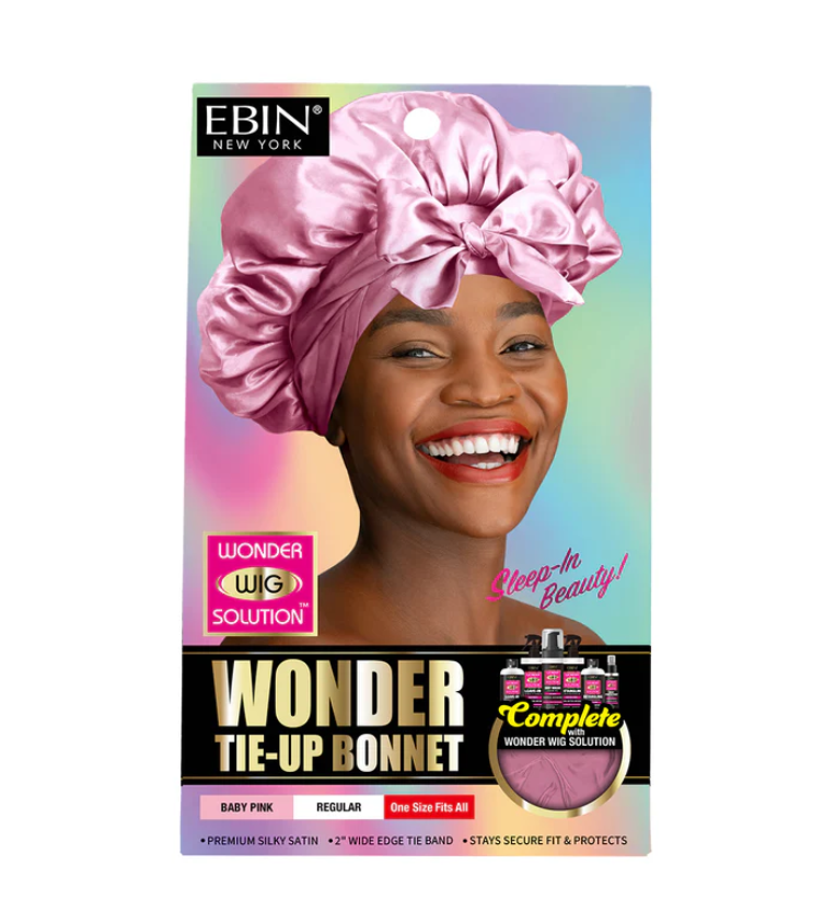 Wonder Tie-Up Bonnet Baby Pink