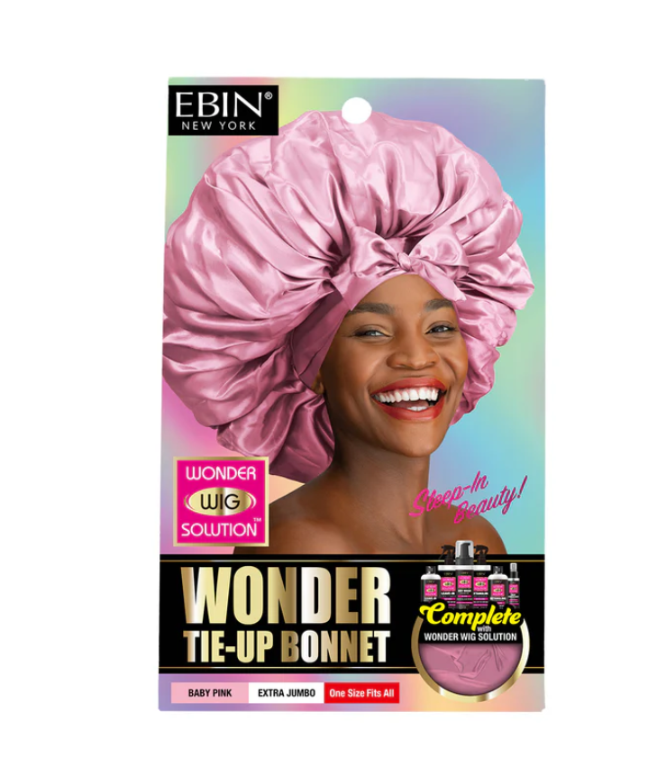 Wonder Tie-Up Bonnet Baby Pink