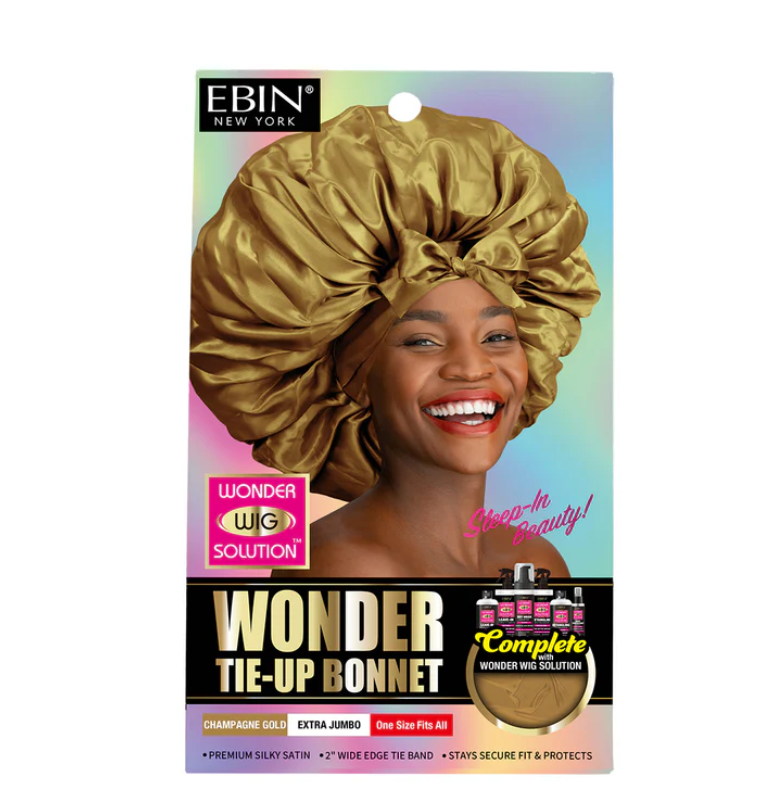 Wonder Tie-Up Bonnet Champagne Gold