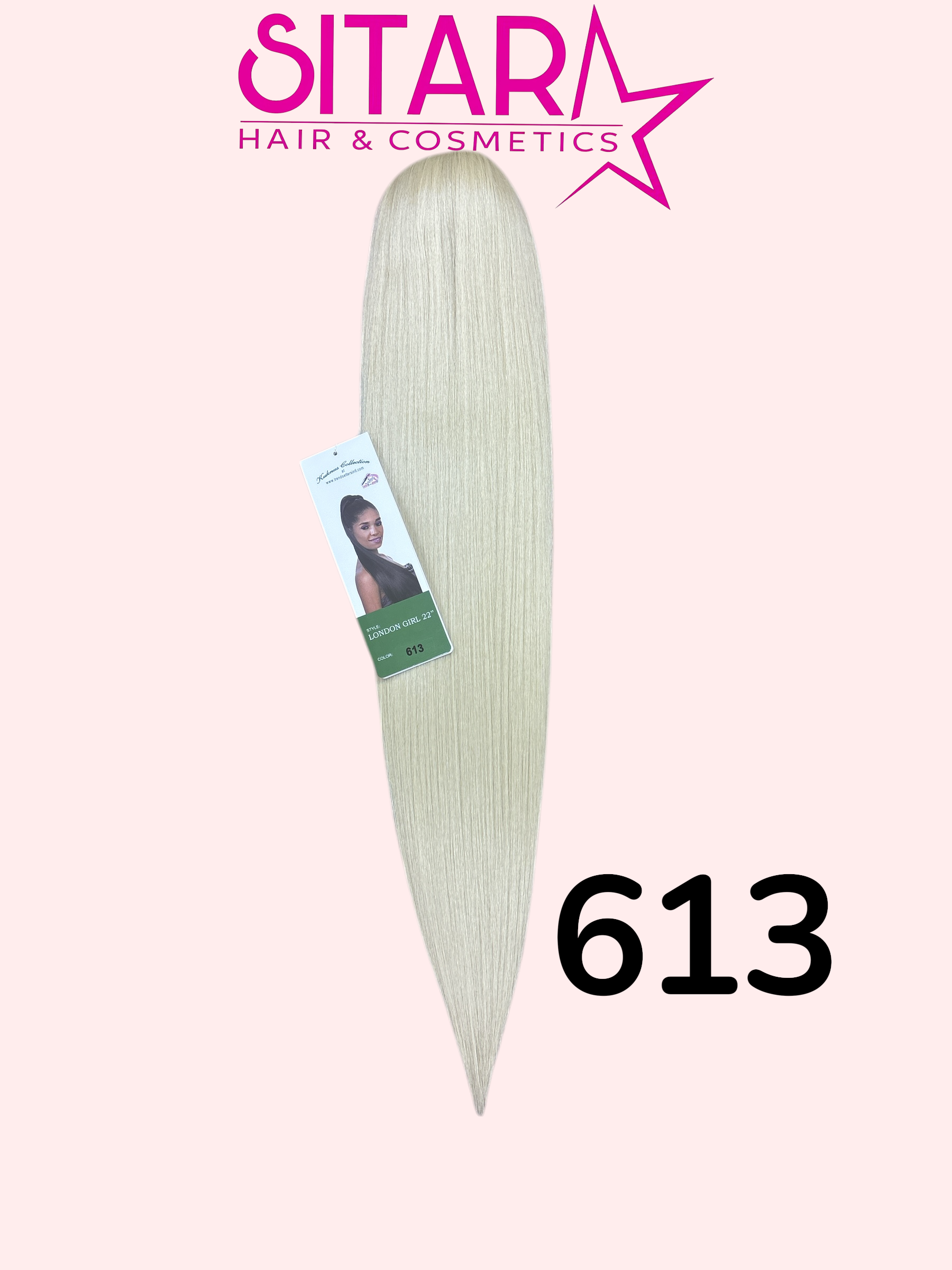 Straight long Ponytail Semi-Natural