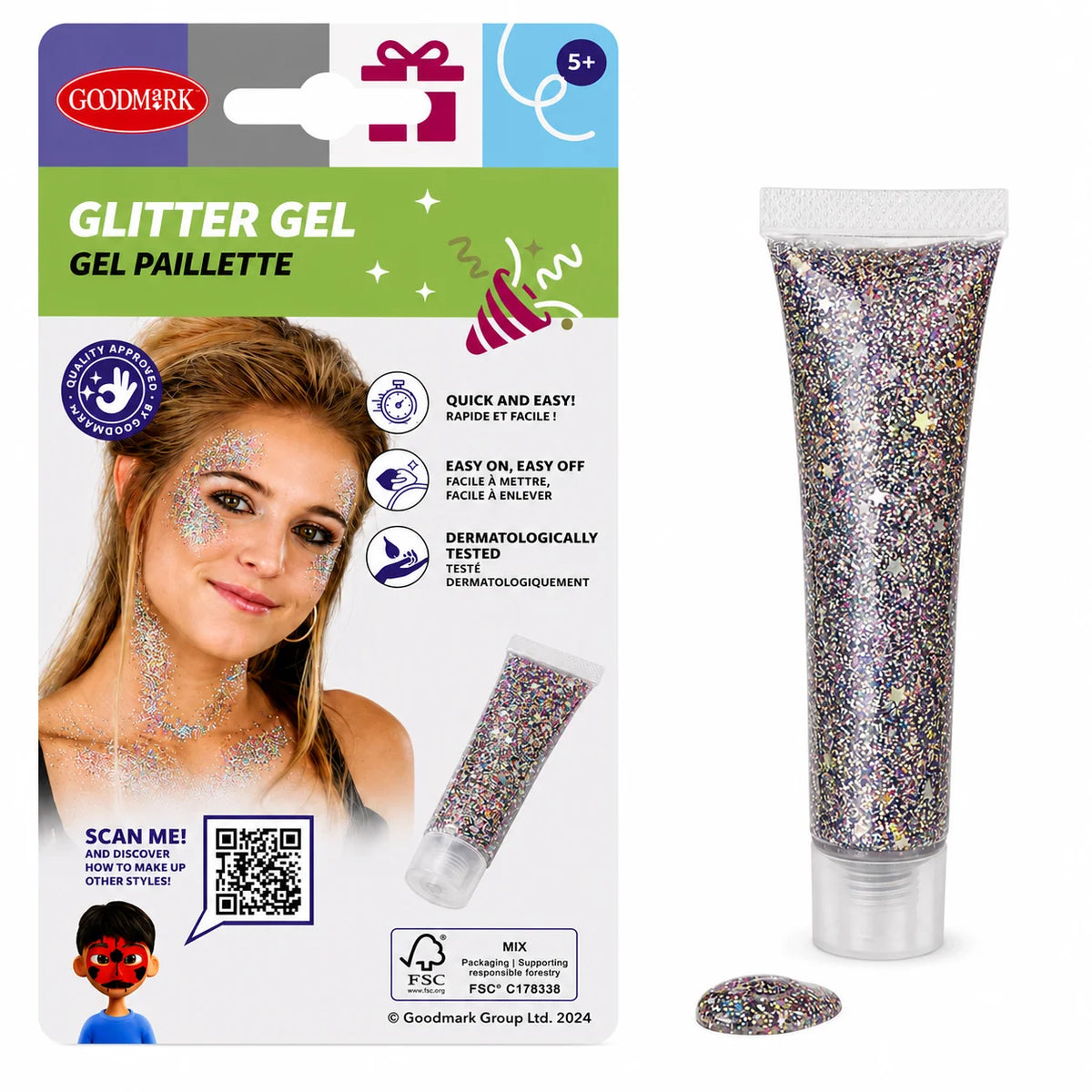 Make-Up Glitter Gel – Multi 14ml