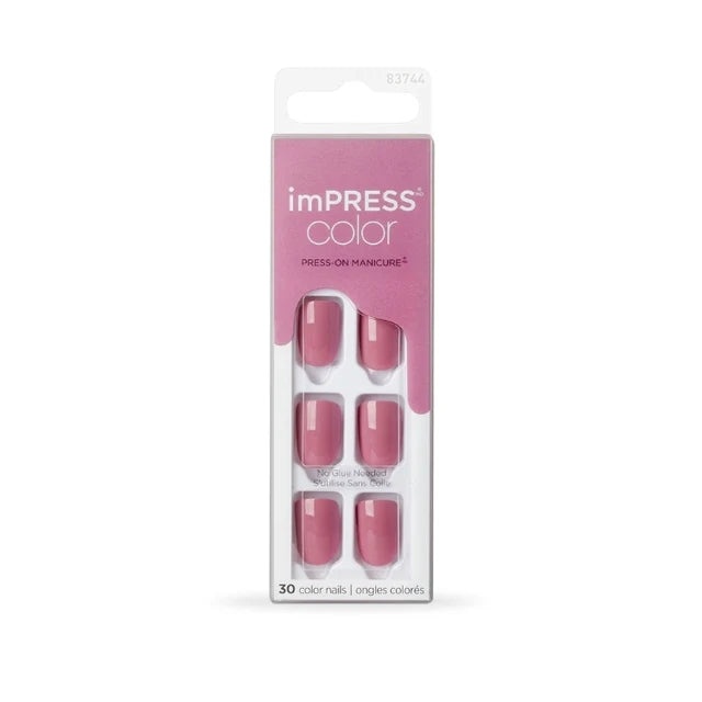 Color Press-On Manicure – Petal Pink