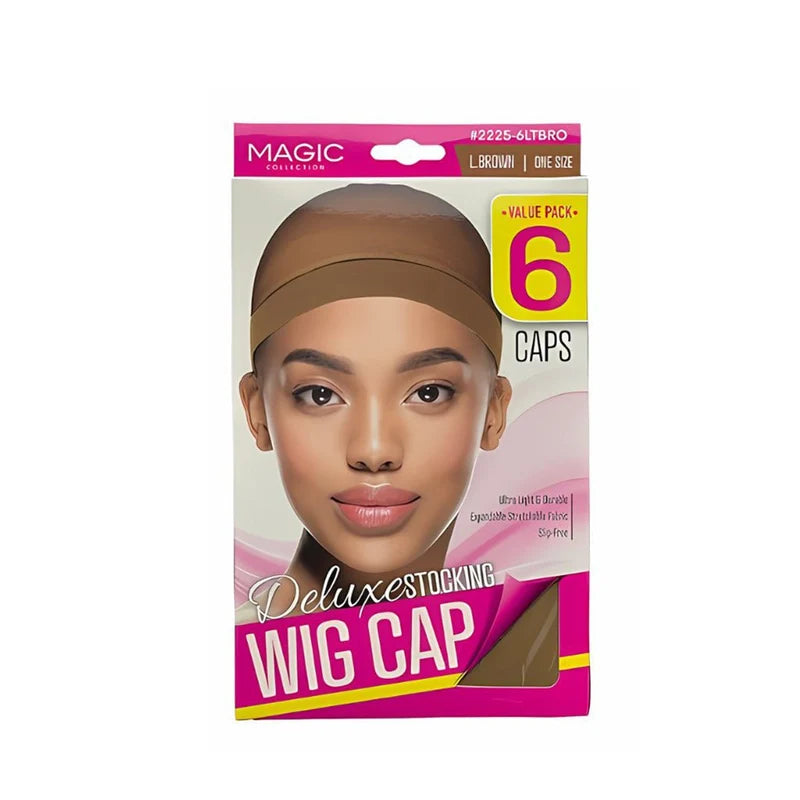 Deluxe Stocking Wig Cap – 6 Caps