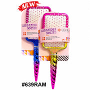 Hair & Beauty Unicorn Rainbow Paddle Massage Brush – Assorted Colours