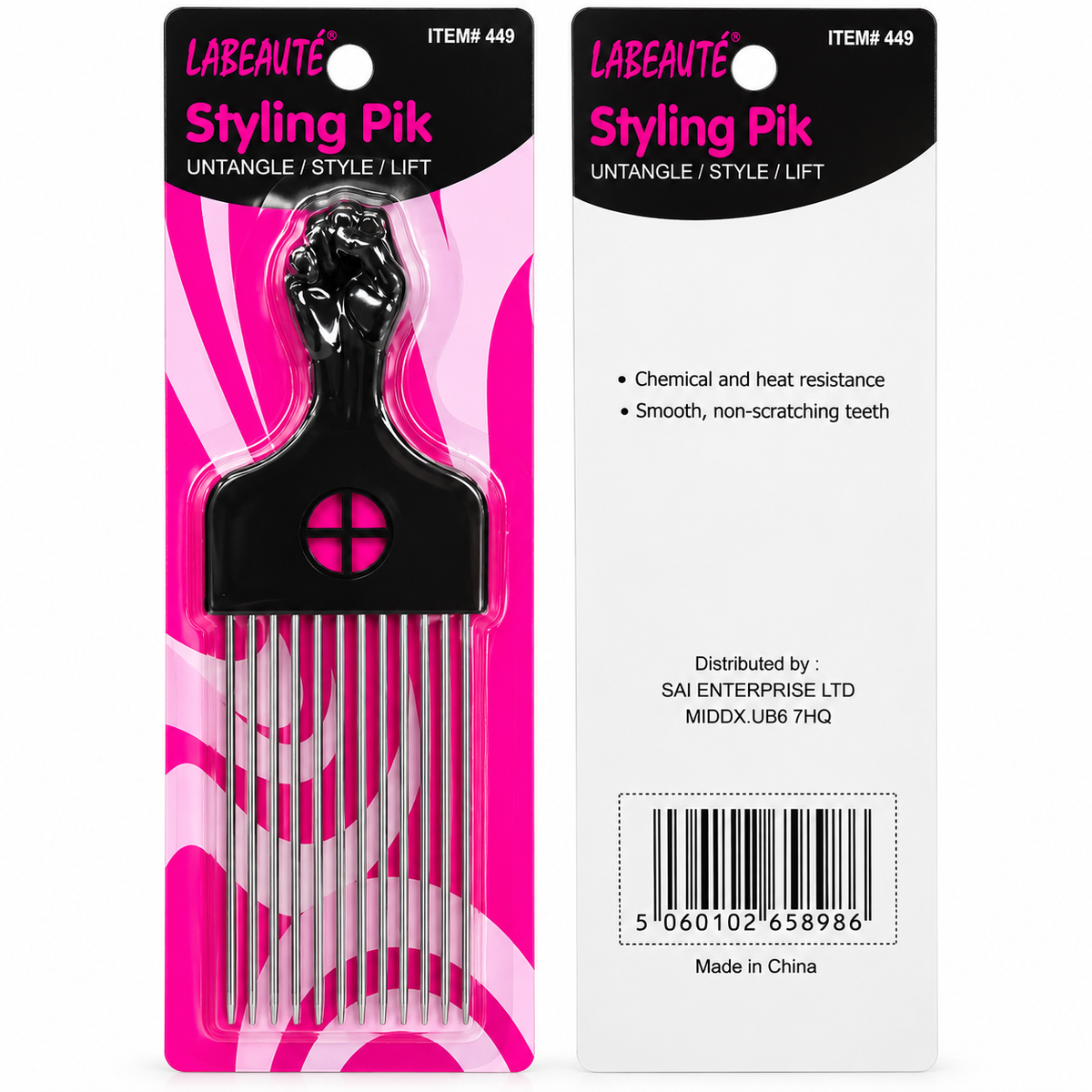 Styling Pik – Metal Hair Pick