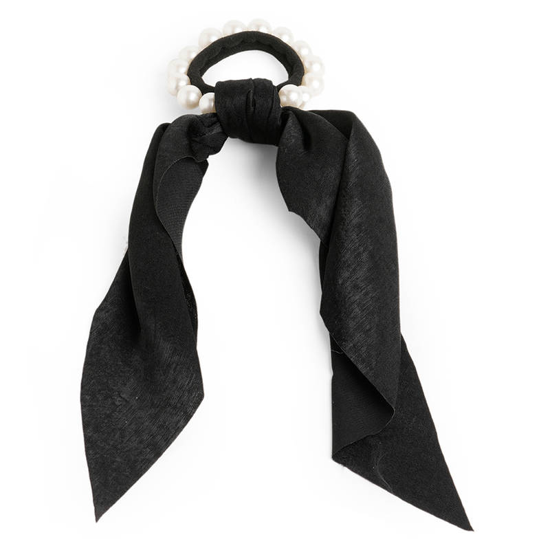 Pearl & Bow Hair Tie