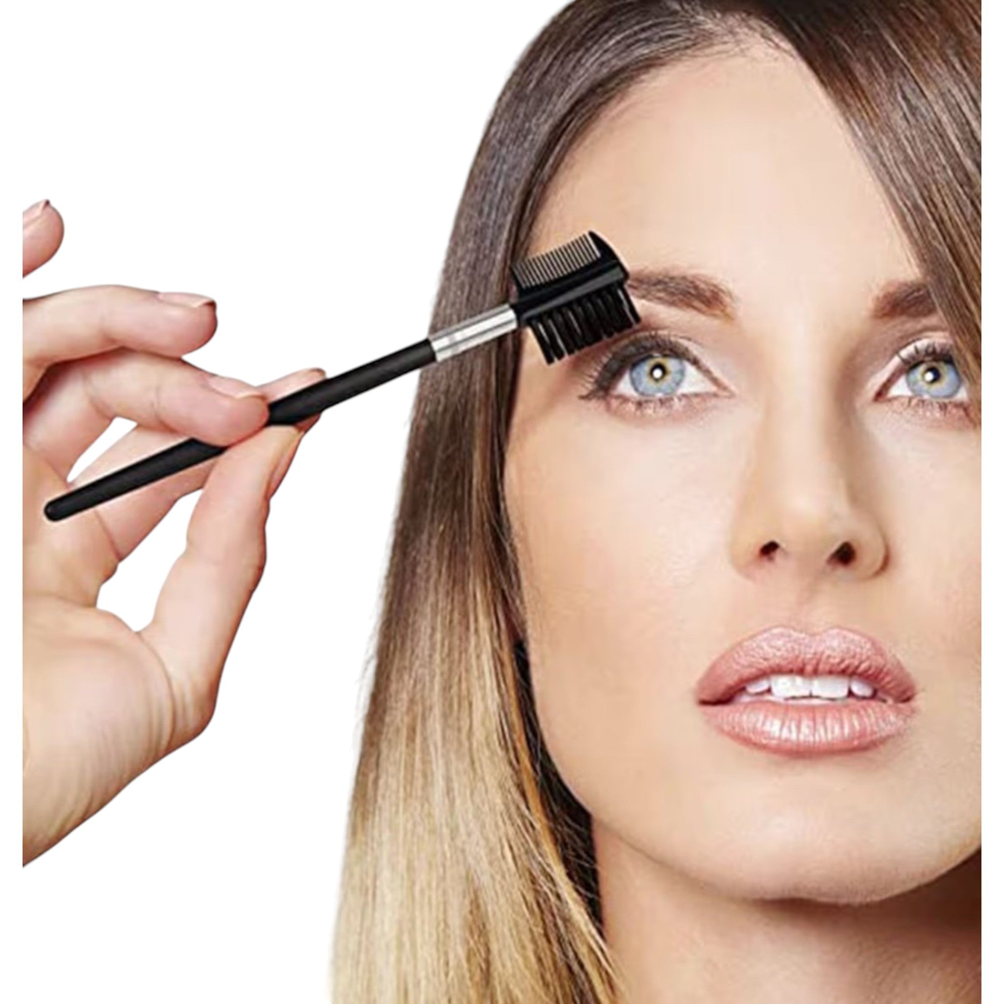 2-in-1 Eyebrow & Eyelash Brush with Comb