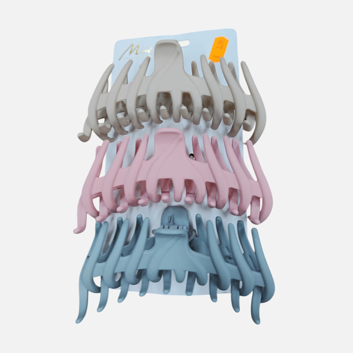 3-Piece Extra Large Matte Hair Claw Clips