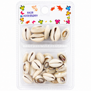 Cowrie Shell Hair Beads for Braids & Locs