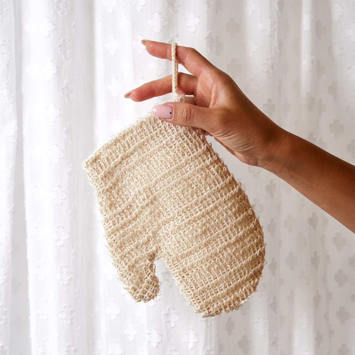 Natural Sisal Shower Massage Glove with Sponge