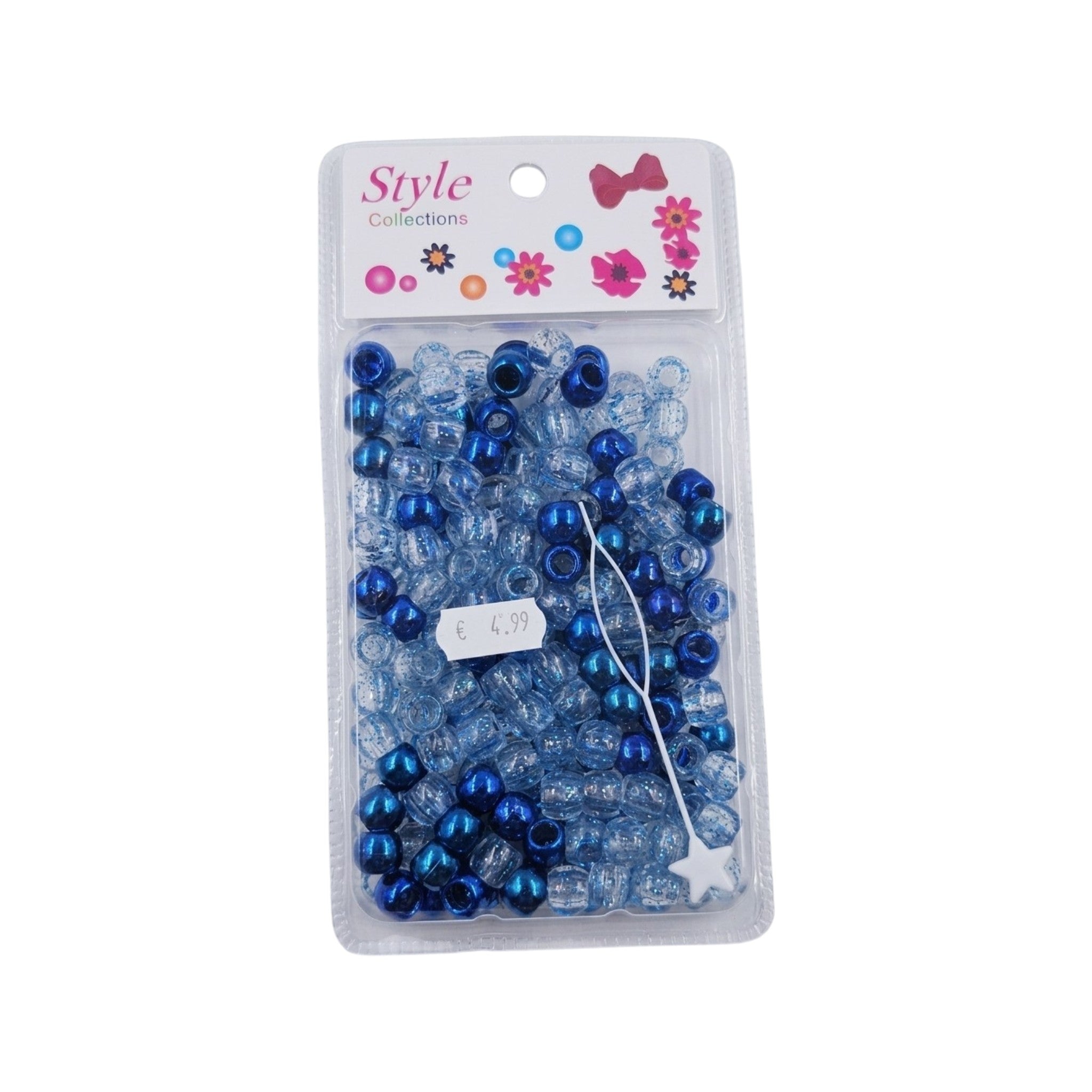 Hair Beads Assorted Colors - Large