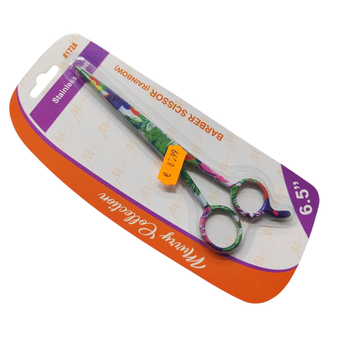 Straight Scissor Stainless Steel 6.5" Assorted