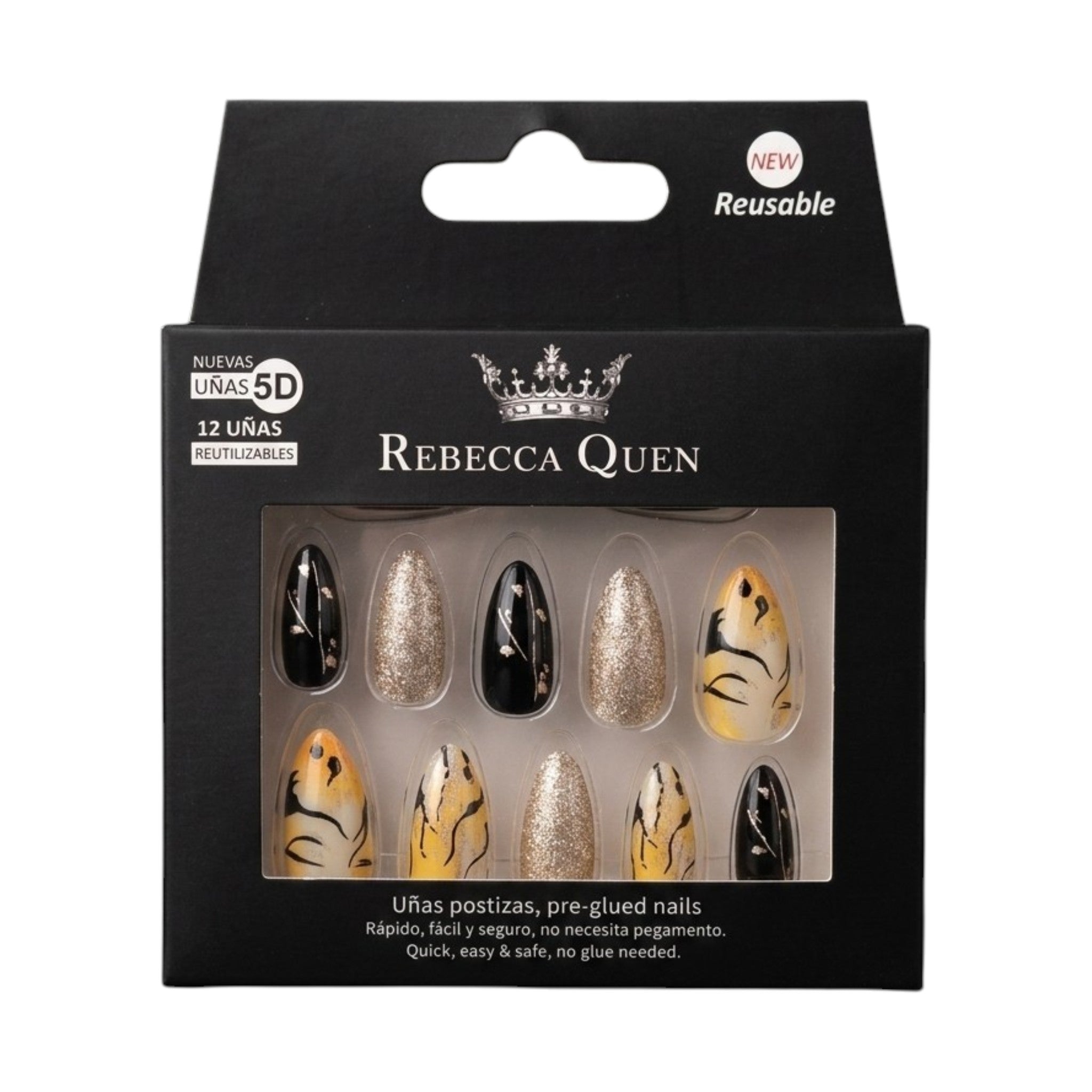 Rebecca Queen Pre-Glued False Nails