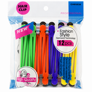 Hair Sectioning Clips – Assorted Colours (12 Pieces)